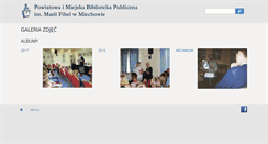 Desktop Screenshot of galeria.biblioteka.miechow.pl