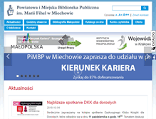 Tablet Screenshot of biblioteka.miechow.pl